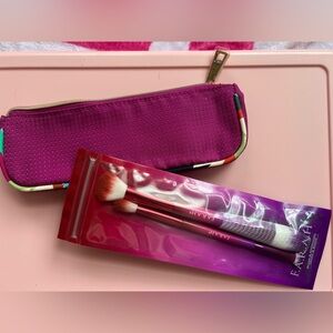 Estée Lauder Cosmetic Bag + F.A.R.A.H Makeup Brush Set | Travel Beauty Kit 👛